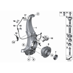 31206868480 Piasta łożysko koła przód BMW F01 F06 F07 F10 F11 F12 F13 640 650 520 525 528 530 535 550 730 740 750 - 31206868480 - Części oryginalne BMW Łódź | Sklep internetowy BMW