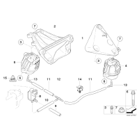 22116773247 Poduszka silnika lewa BMW E90 E91 E92 E93 325d 330d 335d M57N2 N57 - 22116773247 - Części oryginalne BMW Łódź | Sklep internetowy BMW