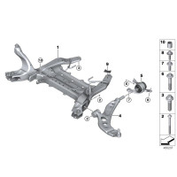 Wahacz przód lewy BMW F39 F40 F45 F46 F48 MINI F54 F55 F56 F57 F60 - 31126879843