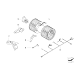 64113453729 Dmuchawa wentylatora wnętrza BMW E46 E83 X3 316 318 320 323 325 328 330 M3 - 64113453729 - Części oryginalne BMW Łódź | Sklep internetowy BMW