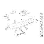 Pokrywa ucha holowniczego tył gruntowana MINI R50 R52 R53 R55 R56 R57 - 51121177907