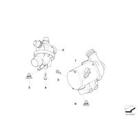 AT-Pompa wody elektryczna BMW E90 E60 F07 F01 E88 135 335 535 740 N54 - 11517563659