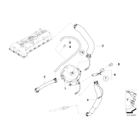 Przewód odpowietrzający skrzynie korb. BMW E60 E65 E87 E90 130 323 325 330 730 523 525 530 - 11157522931