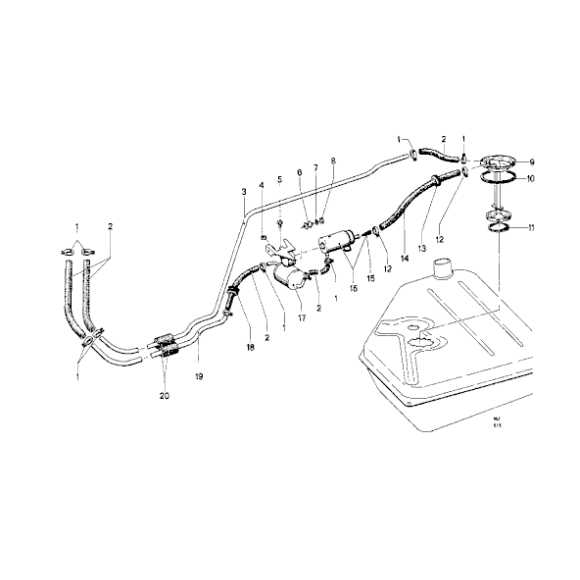 16141178751 Pompa paliwa BMW E30 E23 M30 M10 318i 316i 528i 728i - 16141178751 - Części oryginalne BMW Łódź | Sklep internetowy BMW