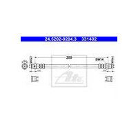 PRZEWÓD HAM. ELAST. BMW T. 3 E36 90-99 LE/PR