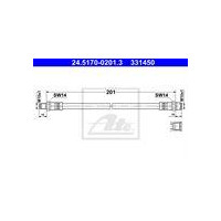 PRZEWÓD HAM. ELAST. BMW T. E30/E36/E46/E28/E34/E36 68-05 LE/PR