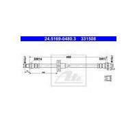 PRZEWÓD HAM. ELAST. BMW P. E53 X5 00-06 LE/PR