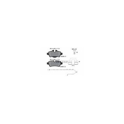 KLOCKI HAM. MINI T. COOPER 1,6 10-13