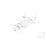 Koło pasowe alternatora BMW E46 E60N E81 E84 X1 E87 E90 E91 E92 316i 318i 320i 116i 118i 120i 520i - 12317552352