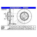 TARCZA HAM. MINI P. COOPER 06-15 POWER DISC