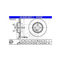 TARCZA HAM. MINI P. COOPER 06-15 POWER DISC