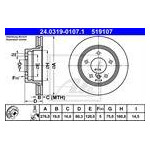 TARCZA HAM. BMW T. 3 1,6-2,8 95-05 POWER DISC