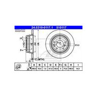 TARCZA HAM. BMW T. 5 (E34) 87-97 POWER DISC