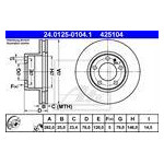 TARCZA HAM. BMW P. 5/6 (E24/E28) 2,8-3,4 82-89