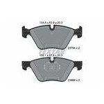 KLOCKI HAM. BMW P. E90/E91 05- 318-330/E89 Z4 09-
