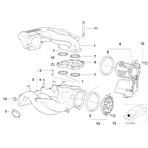 11611437384 Uszczelka kol. dolotowego BMW E46 316i 318i E36 compact 316i 1,9 - 11611437384 - Części oryginalne BMW Łódź | Sklep internetowy BMW