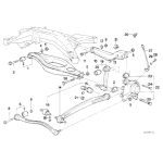 Czujnik ABS tył lewy BMW E31 840i 850Ci 850CSi - 34521181913