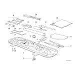 Wykładzina tłumiąca schowka narzędzia BMW E36 318 320 323 325 328 M3 - 71111182316