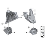 Poduszka silnika lewa BMW F25 F26 28iX 35iX M40iX N52N N55 - 22116785711
