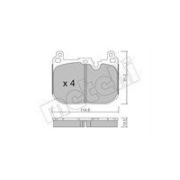 Zestaw klocków hamulcowych, hamulce tarczowe
