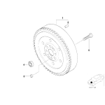 Koło dwumasowe BMW E39 E46 E53 X5 525d 530d 330d 330xd M57 - 21217512329