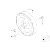 Dwumasowe koło zamachowe BMW E39 E46 M47 520d 318d 320d - 21211223712