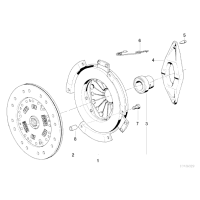 Sprzęgło zestaw BMW E30 325 E34 325 - 21211223102
