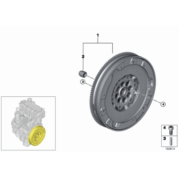 Koło dwumasowe BMW E84 X1 F10N F11N F20 F21 F25 F30 F32 F36 218d 320d 518d 520d 518d 520d 316d - 21208638897