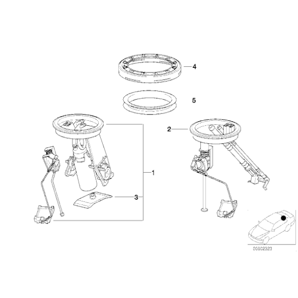 16141182842 Pompa paliwa w zbiorniku BMW E36 - 16141182842 - Części oryginalne BMW Łódź | Sklep internetowy BMW