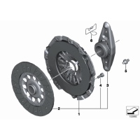 Sprzęgło komplet BMW E60 E61 E81 E87 E90 E91 F10 F11 F25 X3 525d 525xd 325d 320xd 123d - 21207580691