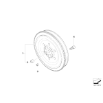 Koło dwumasowe BMW E46 E60 X5 X3 325i 330i 330xi 520i 525i 530i - 21207533868