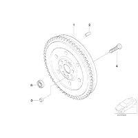 Dwumasowe koło zamachowe BMW E46 316i 318i N40 N42 N45 N46 - 21207512693