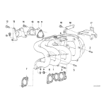 11611717286 Uszczelka kol. ssącego BMW E28 E34 E30 Z1 518i 520i 525i 525e 316i 318i 320i 323i 325i 325e 325ix - 11611717286 - Części oryginalne BMW Łódź | Sklep internetowy BMW