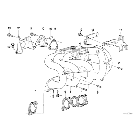 11611717286 Uszczelka kol. ssącego BMW E28 E34 E30 Z1 518i 520i 525i 525e 316i 318i 320i 323i 325i 325e 325ix - 11611717286 - Części oryginalne BMW Łódź | Sklep internetowy BMW