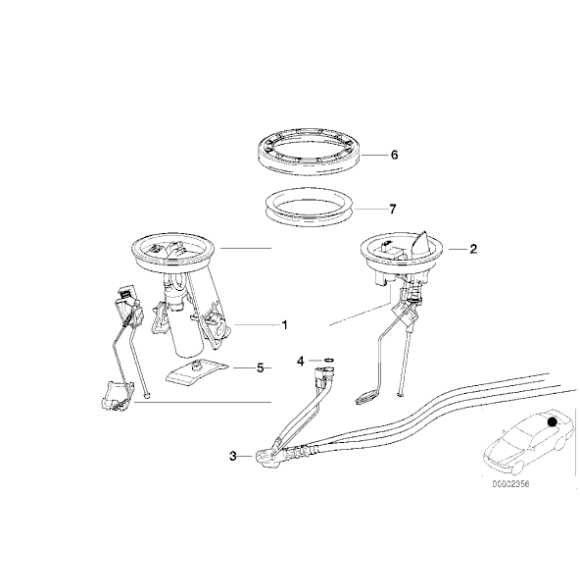 Sito pompy paliwa VDO BMW E36 316 318 320 323 325 328 M3 - 16141182890