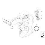 Pierścień mocujący uszczelka pompy paliwa BMW K15 K25 K255 K26 K27 K28 K29 K40 K43 K44 K48 K61 K71 K73 K75 - 16141182903