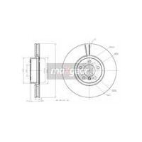 TARCZA HAM. BMW P. X5/X6 07- 348MM