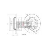 TARCZA HAM. BMW T. E39 95- Z POWŁOKĄ ANTYKOROZYJNĄ