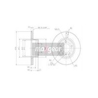 TARCZA HAM. BMW P. E39 96- WENT. Z POWŁOKĄ ANTYKOROZYJNĄ