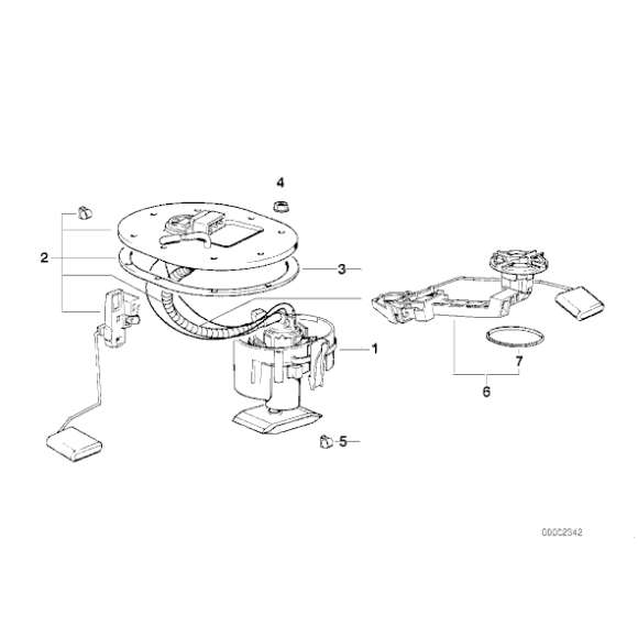 16141183947 Pompa paliwa BMW E38 428i 730i 735i 740i 750i - 16141183947 - Części oryginalne BMW Łódź | Sklep internetowy BMW