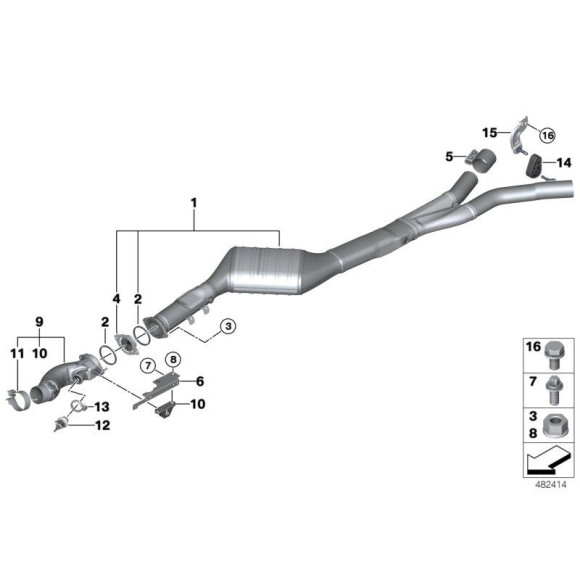 18308514448 Oryginał BMW - 18308514448 - Części oryginalne BMW Łódź | Sklep internetowy BMW
