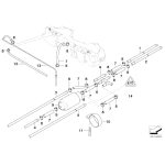 Przewód paliwa tylny BMW E39 520d 525d 530d M47 M57 - 16121184768