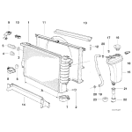 Przewód zbiorniczka wyrównawczego BMW E36 Z3 320i 323i 325i 328i M3 - 17111723521