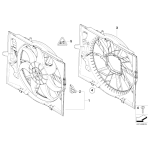 17427543282 Wentylator chłodnicy BMW E60 E61 520 525 530 545 E63 645 E65 730 750 740 - 17427543282 - Części oryginalne BMW Łódź | Sklep internetowy BMW