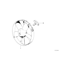 Wentylator łopatki elektryczny BMW E23 E28 E24 E21 E30 - 17401362100