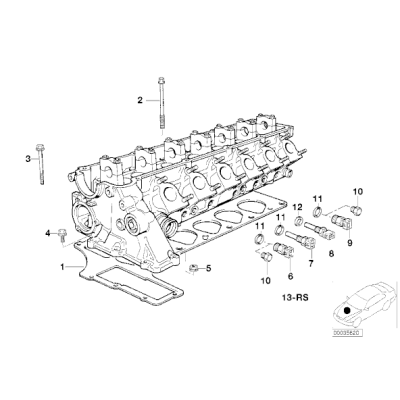Termowłącznik kontrolki temp wody BMW E39 E38 E34 TDS - 12632243816