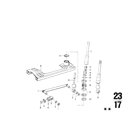 Sprężyna naciskowa dźwigni zmiany biegów BMW E10 E12 E21 E23 E24 E28 E3 E30 E9 NK - 23411200845