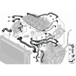 17127617365 Wąż pompy płynu chłodzącego BMW F45 F46 F48 X1 MINI F55 F56 F57 F60 - 17127617365 - Części oryginalne BMW Łódź | Sklep internetowy BMW