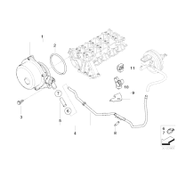 Pompa VACUM podciśnieniowa BMW E46 E53 E60 E65 X3 730d 530d 318d 320d 330d - 11667795142