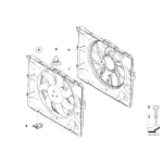 17117590699 Wentylator chłodnicy BMW E81 E84 X1 E87 E90 E91 E92 prod po 03.2010r. - 17117590699 - Części oryginalne BMW Łódź | Sklep internetowy BMW